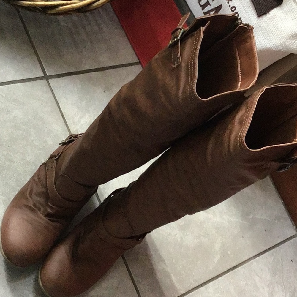 Top Moda brown boots size 8